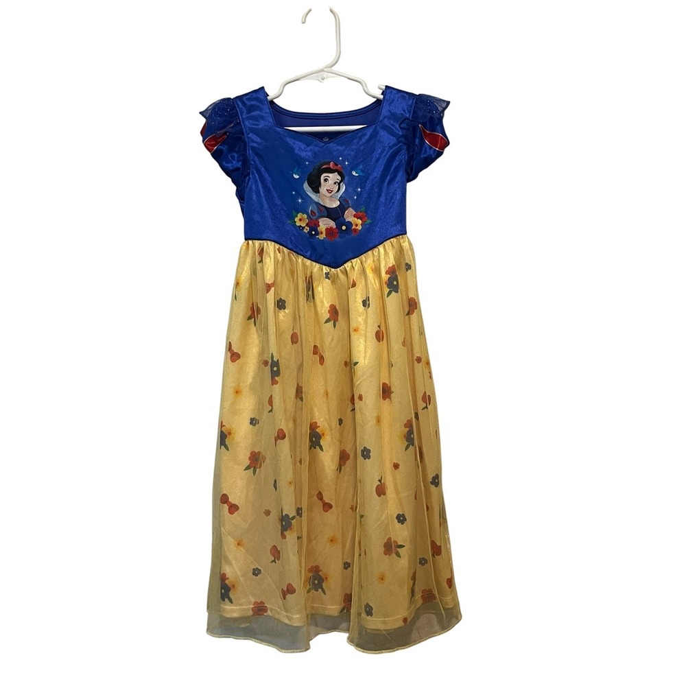 Disney Snow White Fantasy Nightgown 4T Blue Yellow - Picture 2 of 8